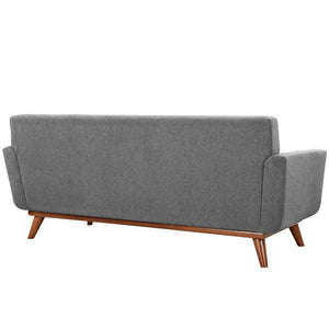 ModwayModway Engage Upholstered Fabric Loveseat EEI-1179 EEI-1179-GRY- BetterPatio.com