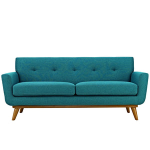 ModwayModway Engage Upholstered Fabric Loveseat EEI-1179 EEI-1179-TEA- BetterPatio.com