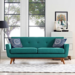 ModwayModway Engage Upholstered Fabric Loveseat EEI-1179 EEI-1179-TEA- BetterPatio.com