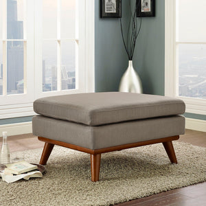 ModwayModway Engage Upholstered Fabric Ottoman EEI-1797 EEI-1797-GRA- BetterPatio.com