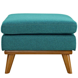 ModwayModway Engage Upholstered Fabric Ottoman EEI-1797 EEI-1797-TEA- BetterPatio.com