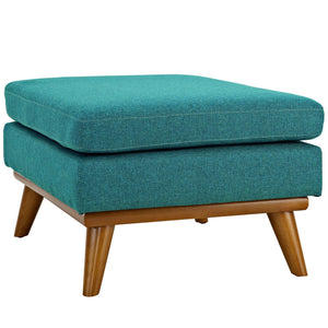 ModwayModway Engage Upholstered Fabric Ottoman EEI-1797 EEI-1797-TEA- BetterPatio.com