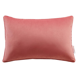 ModwayModway Enhance 18" Lumbar Performance Velvet Throw Pillow EEI-4703 EEI-4703-BLO- BetterPatio.com