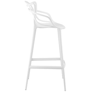 ModwayModway Entangled Bar Stool Set of 4 EEI-2402 EEI-2402-WHI-SET- BetterPatio.com