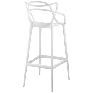 ModwayModway Entangled Bar Stool Set of 4 EEI-2402 EEI-2402-WHI-SET- BetterPatio.com