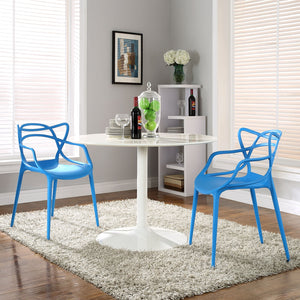 ModwayModway Entangled Dining Set Set of 2 EEI-2347 EEI-2347-BLU-SET- BetterPatio.com