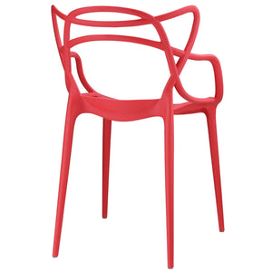 ModwayModway Entangled Dining Set Set of 2 EEI-2347 EEI-2347-RED-SET- BetterPatio.com