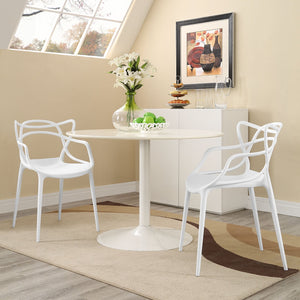 ModwayModway Entangled Dining Set Set of 2 EEI-2347 EEI-2347-WHI-SET- BetterPatio.com