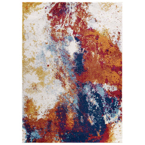 ModwayModway Entourage Adeline Contemporary Modern Abstract 8x10 Area Rug R-1167-810 R-1167A-810- BetterPatio.com