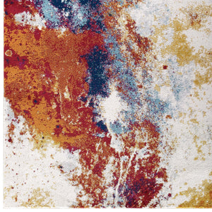 ModwayModway Entourage Adeline Contemporary Modern Abstract 8x10 Area Rug R-1167-810 R-1167A-810- BetterPatio.com