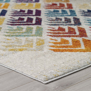 ModwayModway Entourage Florin Abstract Floral 8x10 Area Rug R-1166-810 R-1166A-810- BetterPatio.com