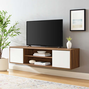 ModwayModway Envision 60" Wall Mount TV Stand EEI-4265 EEI-4265-WAL-WHI- BetterPatio.com