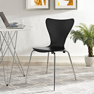 ModwayModway Ernie Dining Side Chair EEI-537 EEI-537-BLK- BetterPatio.com