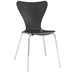 ModwayModway Ernie Dining Side Chair EEI-537 EEI-537-BLK- BetterPatio.com