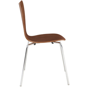 ModwayModway Ernie Dining Side Chair EEI-537 EEI-537-WAL- BetterPatio.com