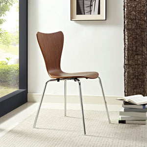 ModwayModway Ernie Dining Side Chair EEI-537 EEI-537-WAL- BetterPatio.com