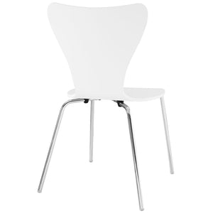 ModwayModway Ernie Dining Side Chair EEI-537 EEI-537-WHI- BetterPatio.com