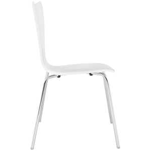 ModwayModway Ernie Dining Side Chair EEI-537 EEI-537-WHI- BetterPatio.com