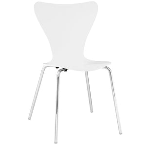 ModwayModway Ernie Dining Side Chair EEI-537 EEI-537-WHI- BetterPatio.com