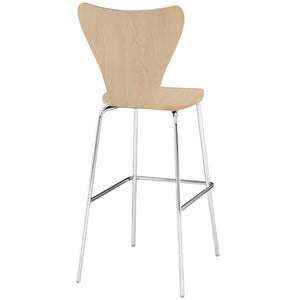 ModwayModway Ernie Wood Bar Stool EEI-538 EEI-538-NAT- BetterPatio.com