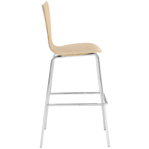 ModwayModway Ernie Wood Bar Stool EEI-538 EEI-538-NAT- BetterPatio.com