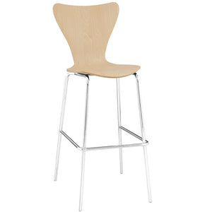 ModwayModway Ernie Wood Bar Stool EEI-538 EEI-538-NAT- BetterPatio.com