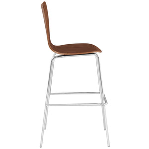 ModwayModway Ernie Wood Bar Stool EEI-538 EEI-538-WAL- BetterPatio.com