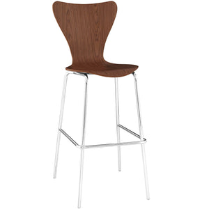 ModwayModway Ernie Wood Bar Stool EEI-538 EEI-538-WAL- BetterPatio.com