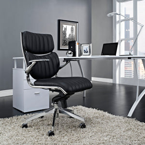 ModwayModway Escape Mid Back Office Chair EEI-1028 EEI-1028-BLK- BetterPatio.com