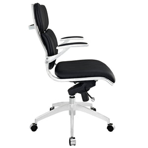 ModwayModway Escape Mid Back Office Chair EEI-1028 EEI-1028-BLK- BetterPatio.com
