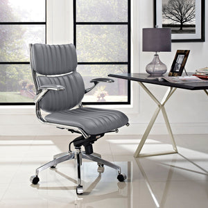 ModwayModway Escape Mid Back Office Chair EEI-1028 EEI-1028-GRY- BetterPatio.com