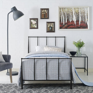 ModwayModway Estate Twin Bed MOD-5480 MOD-5480-BRN- BetterPatio.com