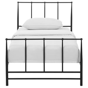 ModwayModway Estate Twin Bed MOD-5480 MOD-5480-BRN- BetterPatio.com