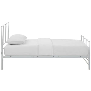 ModwayModway Estate Twin Bed MOD-5480 MOD-5480-WHI- BetterPatio.com