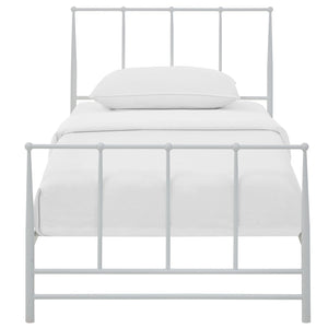 ModwayModway Estate Twin Bed MOD-5480 MOD-5480-WHI- BetterPatio.com