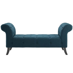 ModwayModway Evince Button Tufted Accent Upholstered Fabric Bench EEI-3578 EEI-3578-BLU- BetterPatio.com