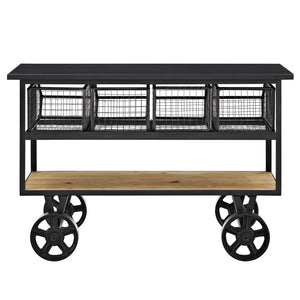 ModwayModway Fairground Serving Stand EEI-2642 EEI-2642-BRN- BetterPatio.com