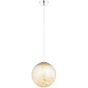 ModwayModway Fairy 8" Amber Glass Globe Ceiling Light Pendant Chandelier EEI-2926 EEI-2926- BetterPatio.com