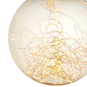 ModwayModway Fairy 8" Amber Glass Globe Ceiling Light Pendant Chandelier EEI-2926 EEI-2926- BetterPatio.com