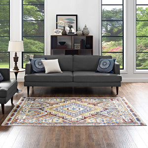 ModwayModway Florita Distressed Southwestern Aztec 5x8 Area Rug R-1120-58 R-1120A-58- BetterPatio.com