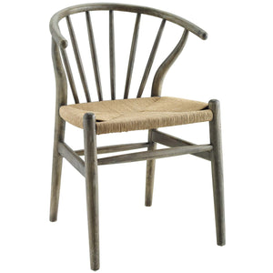 ModwayModway Flourish Spindle Wood Dining Side Chair Set of 2 EEI-4168 EEI-4168-GRY- BetterPatio.com