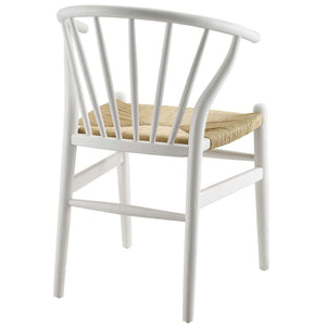 ModwayModway Flourish Spindle Wood Dining Side Chair Set of 2 EEI-4168 EEI-4168-WHI- BetterPatio.com