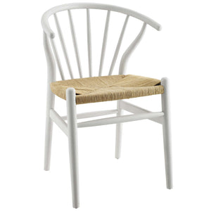 ModwayModway Flourish Spindle Wood Dining Side Chair Set of 2 EEI-4168 EEI-4168-WHI- BetterPatio.com