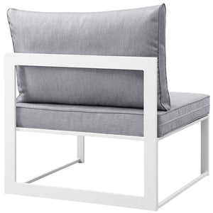 ModwayModway Fortuna Armless Outdoor Patio Sofa EEI-1520 EEI-1520-BRN-MOC- BetterPatio.com