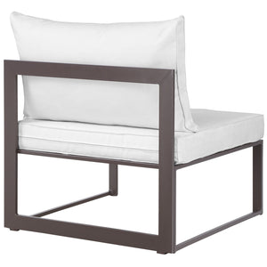 ModwayModway Fortuna Armless Outdoor Patio Sofa EEI-1520 EEI-1520-BRN-MOC- BetterPatio.com