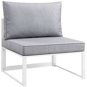 ModwayModway Fortuna Armless Outdoor Patio Sofa EEI-1520 EEI-1520-BRN-MOC- BetterPatio.com