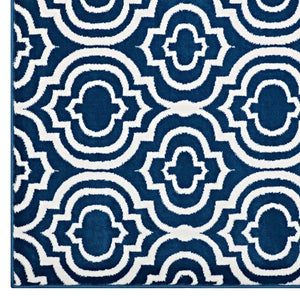 ModwayModway Frame Transitional Moroccan Trellis 5x8 Area Rug R-1130-58 R-1130C-58- BetterPatio.com