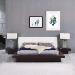 ModwayModway Freja 3 Piece Queen Vinyl Bedroom Set MOD-5493 MOD-5493-CAP-WHI-SET- BetterPatio.com