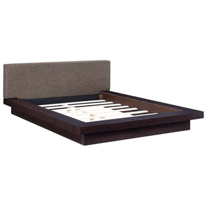 ModwayModway Freja Queen Fabric Platform Bed MOD-5721 MOD-5721-CAP-BRN-SET- BetterPatio.com