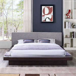 ModwayModway Freja Queen Fabric Platform Bed MOD-5721 MOD-5721-CAP-GRY-SET- BetterPatio.com